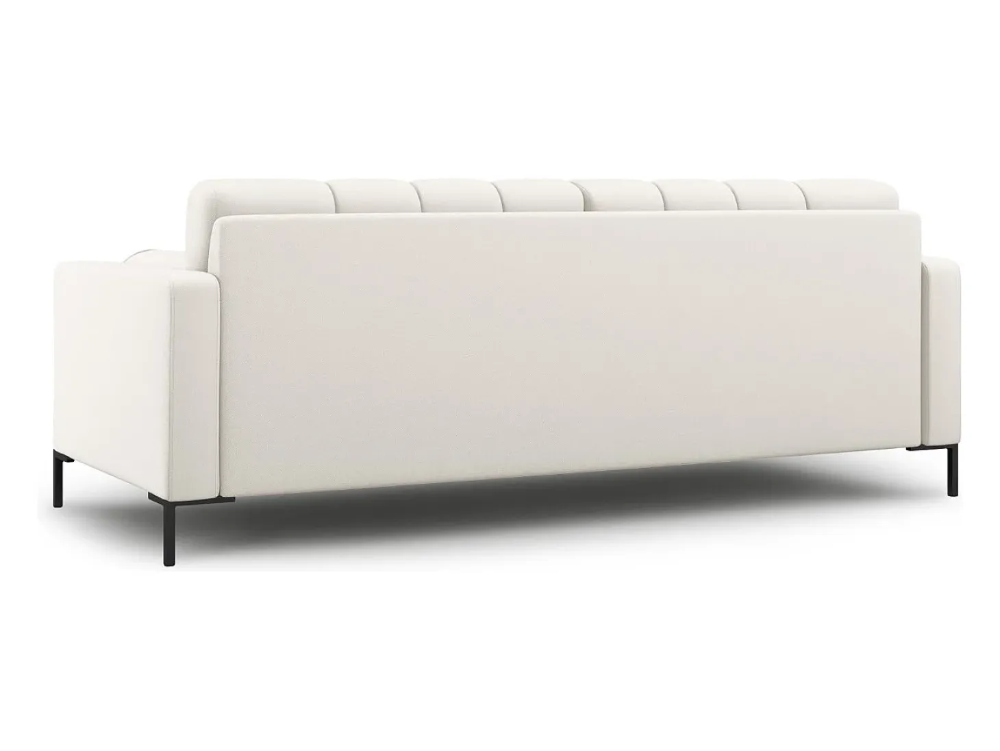 Cosmopolitan Design - Sofá "Bali" 3 lugares em tecido estrutural bege claro - 177x92x75cm