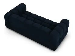 Cosmopolitan Design - Sofá "Sky" 3 lugares em veludo azul real - 214x102x75cm
