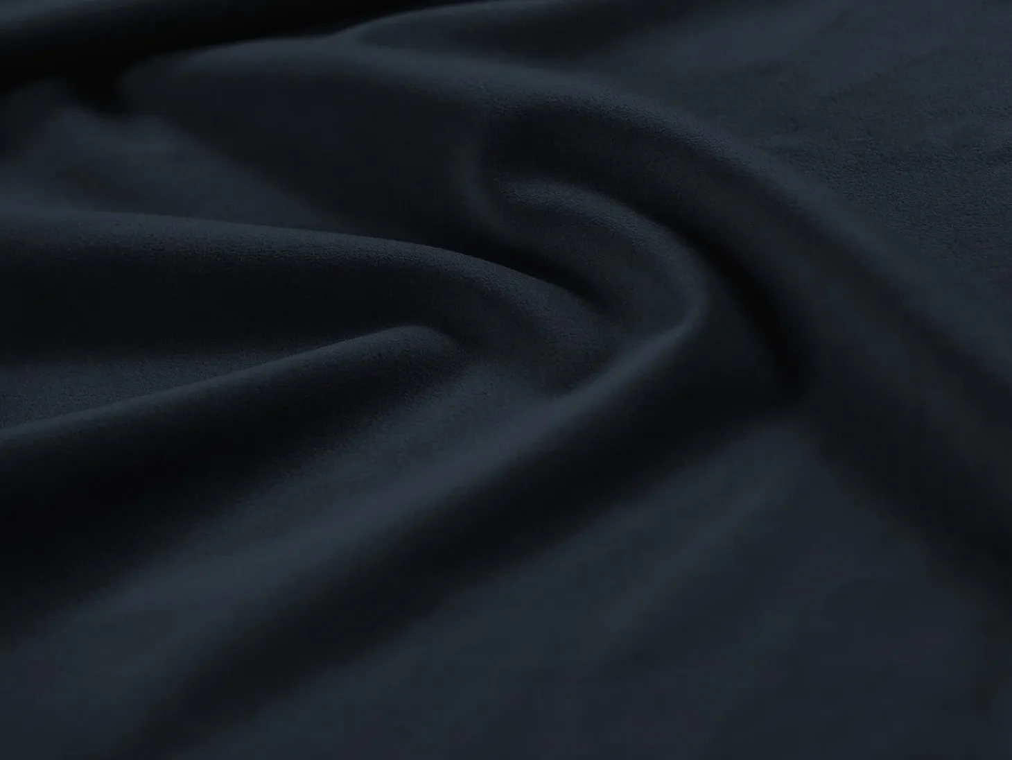 Cosmopolitan Design - Sofá panorâmico "Vienna" 6 lugares em veludo azul escuro - 350x170x95cm