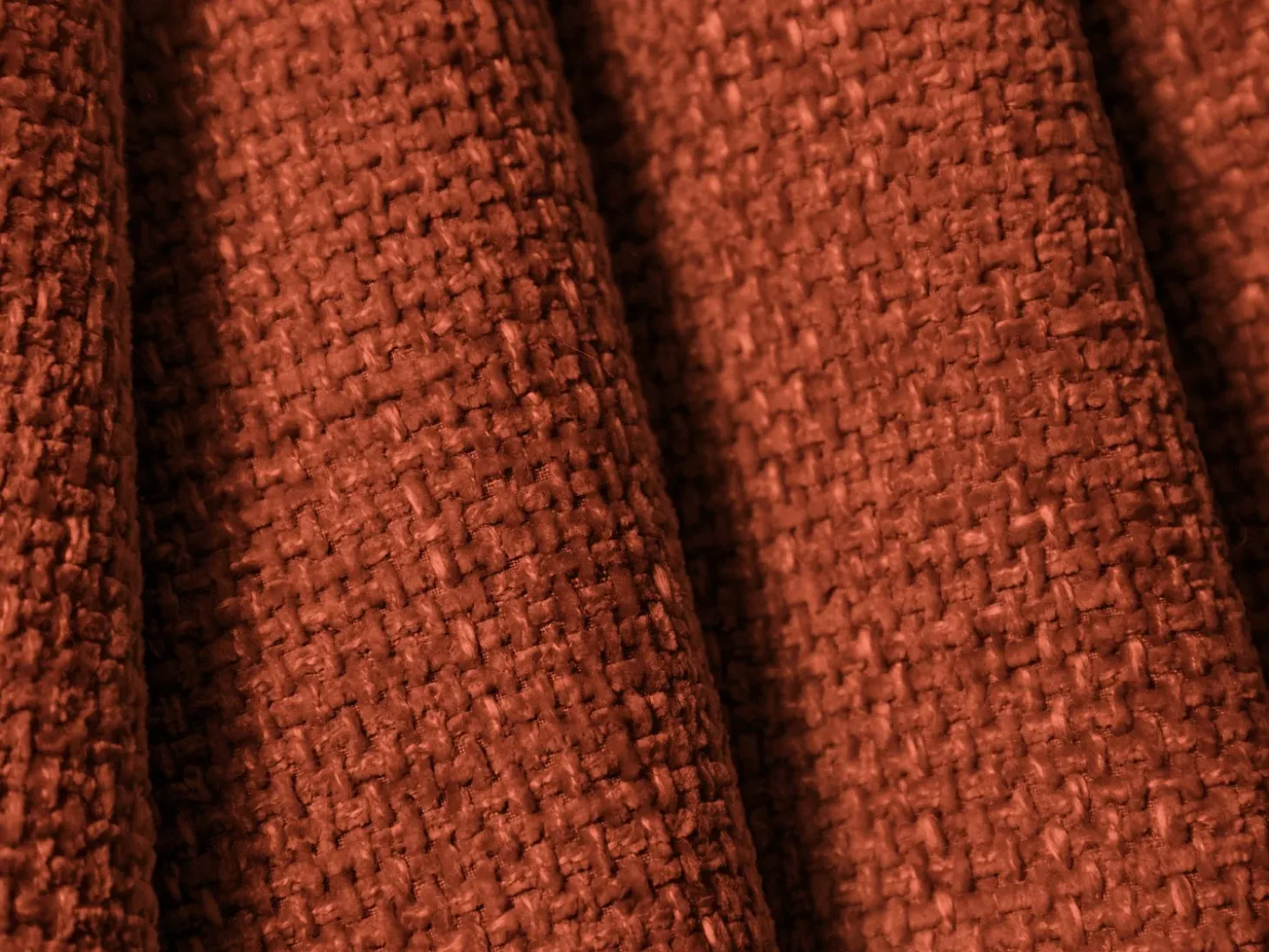 Cosmopolitan Design - Sofá convertível de canto esquerdo com caixa de arrumação "Matera" 4 lugares em tecido chenille terracota - 253x173x86cm
