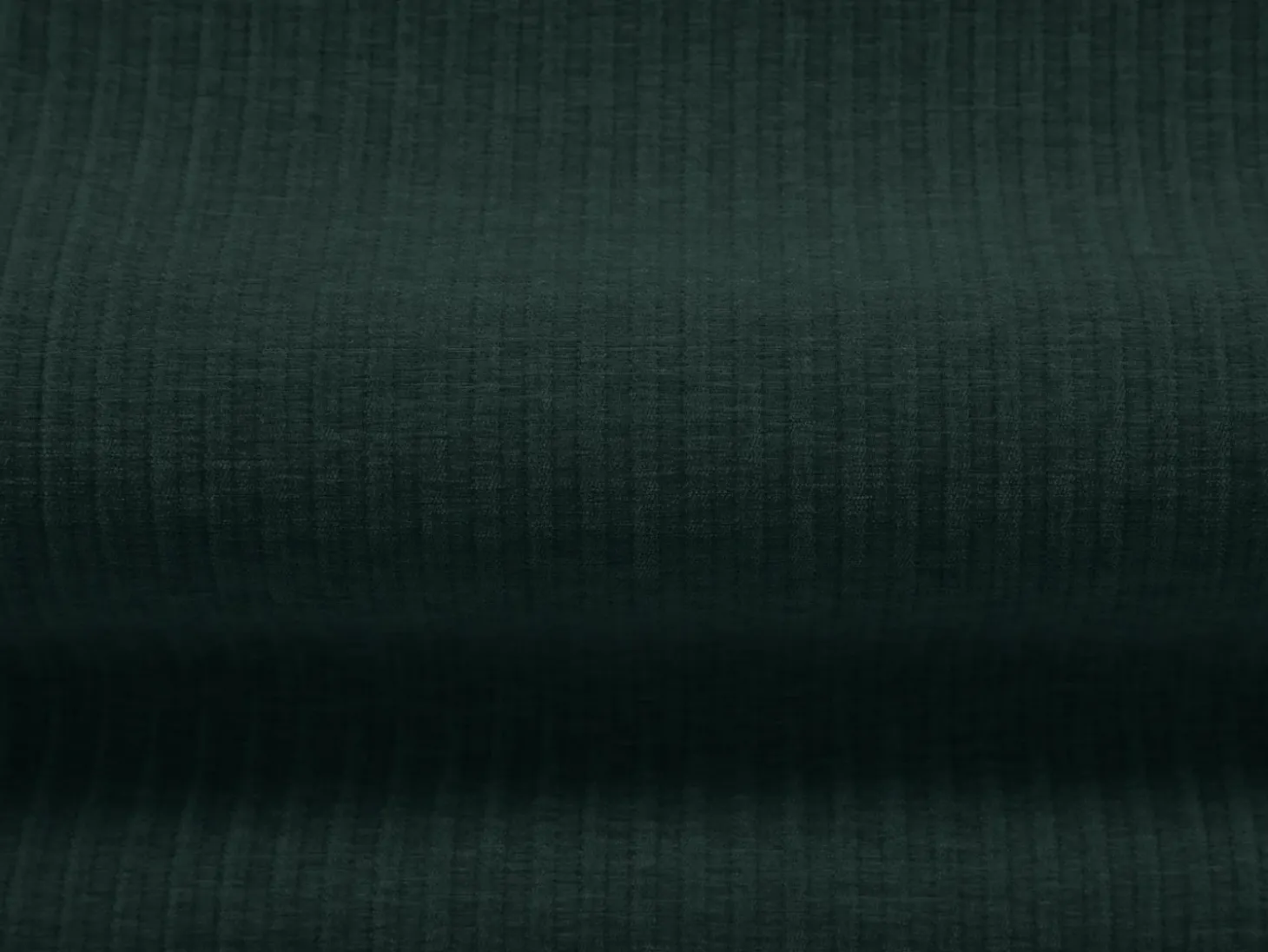 Cosmopolitan Design - Sofá panorâmico "Arendal" 6 lugares em tecido chenille com efeito canelado verde garrafa - 364x166x70cm
