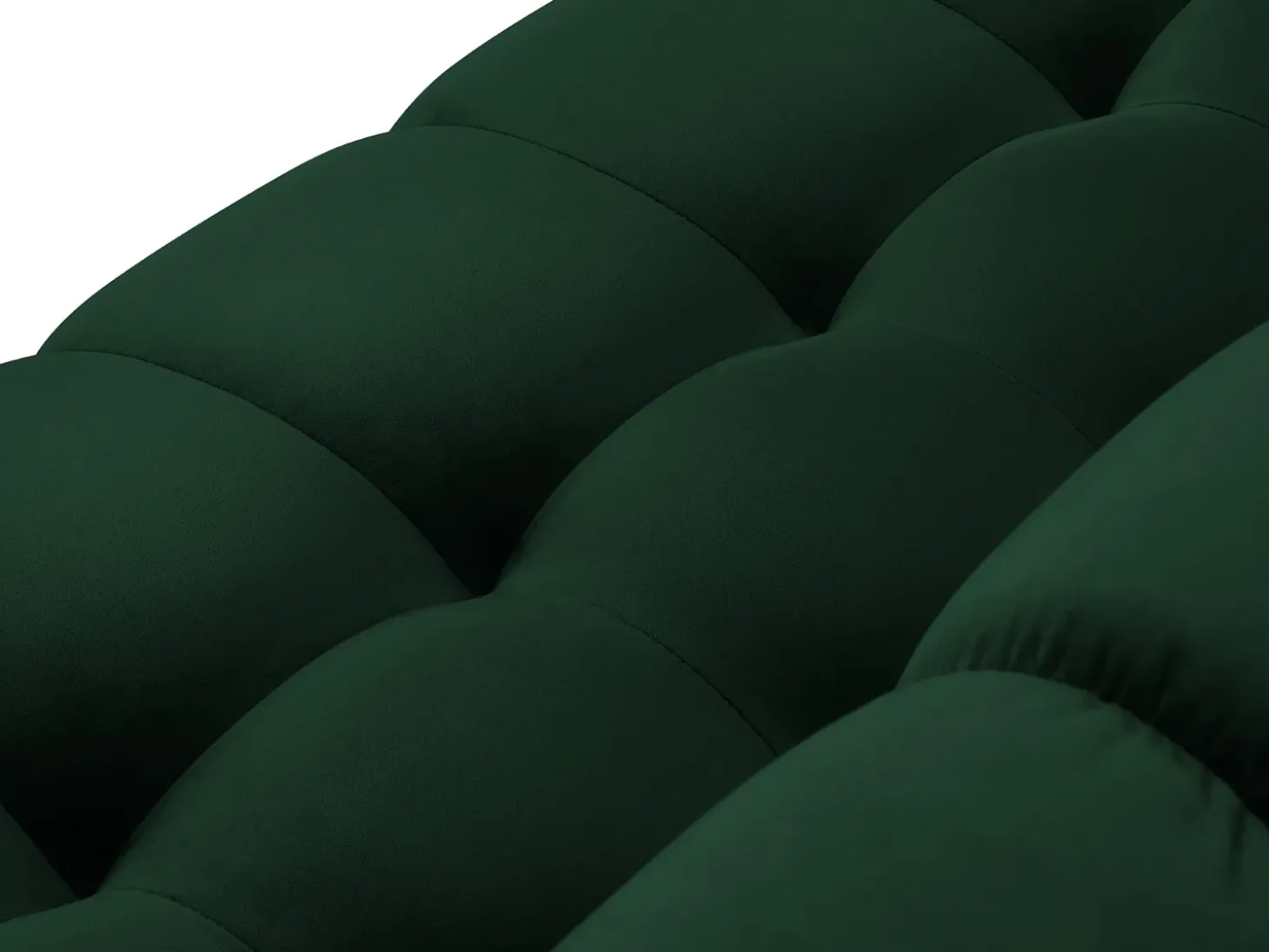 Cosmopolitan Design - Sofá "Bali" 2 lugares em veludo verde garrafa - 152x92x75cm