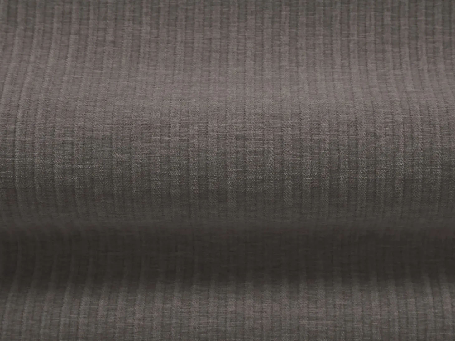 Cosmopolitan Design - Sofá panorâmico "Arendal" 6 lugares em tecido chenille com efeito canelado cinza escuro - 364x166x70cm