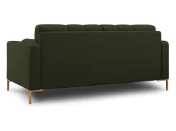 Cosmopolitan Design - Sofá "Bali" 2 lugares em tecido estrutural verde - 152x92x75cm