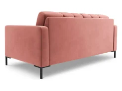 Cosmopolitan Design - Sofá "Bali" 2 lugares em veludo rosa - 152x92x75cm