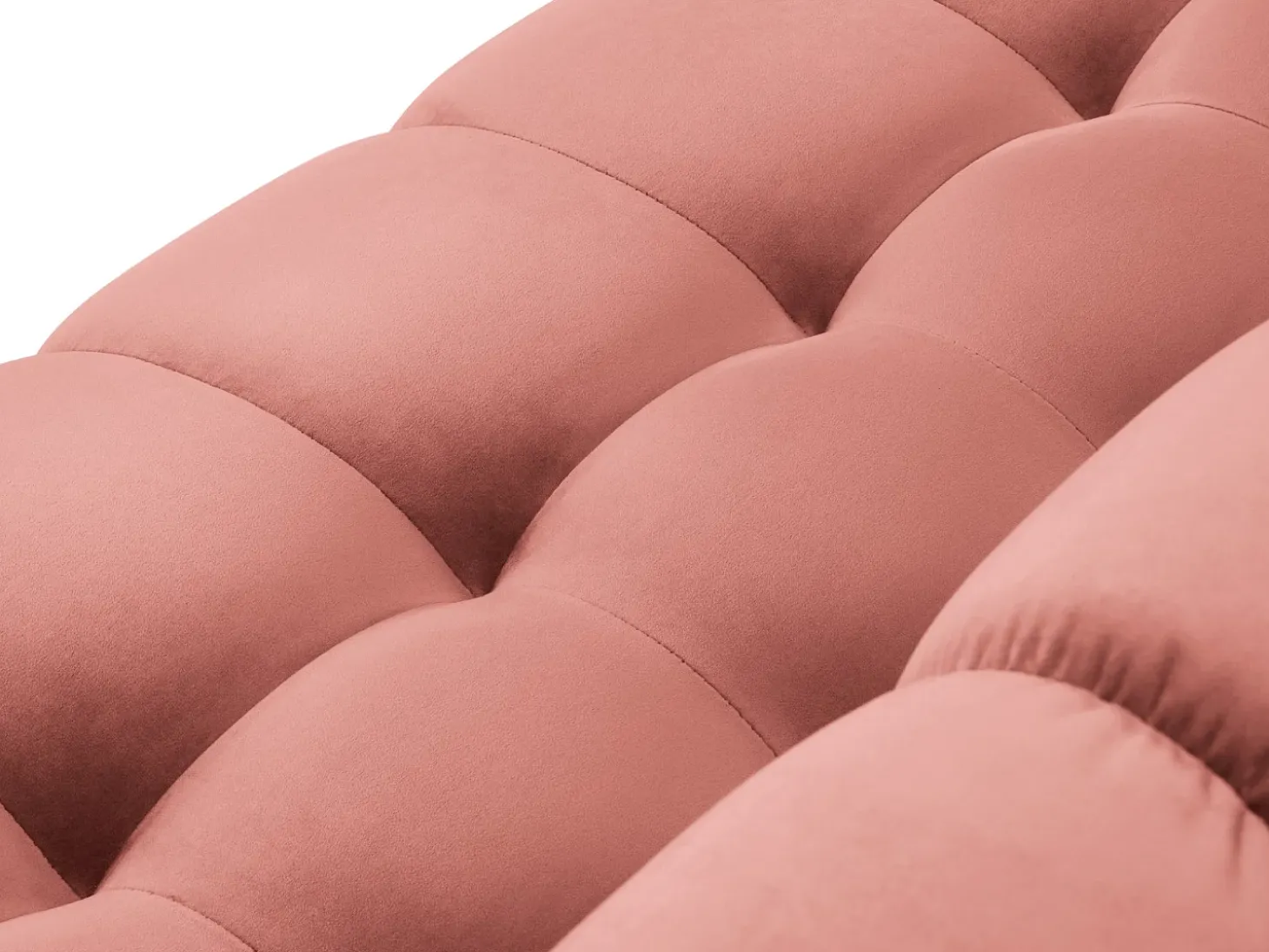 Cosmopolitan Design - Sofá "Bali" 2 lugares em veludo rosa - 152x92x75cm