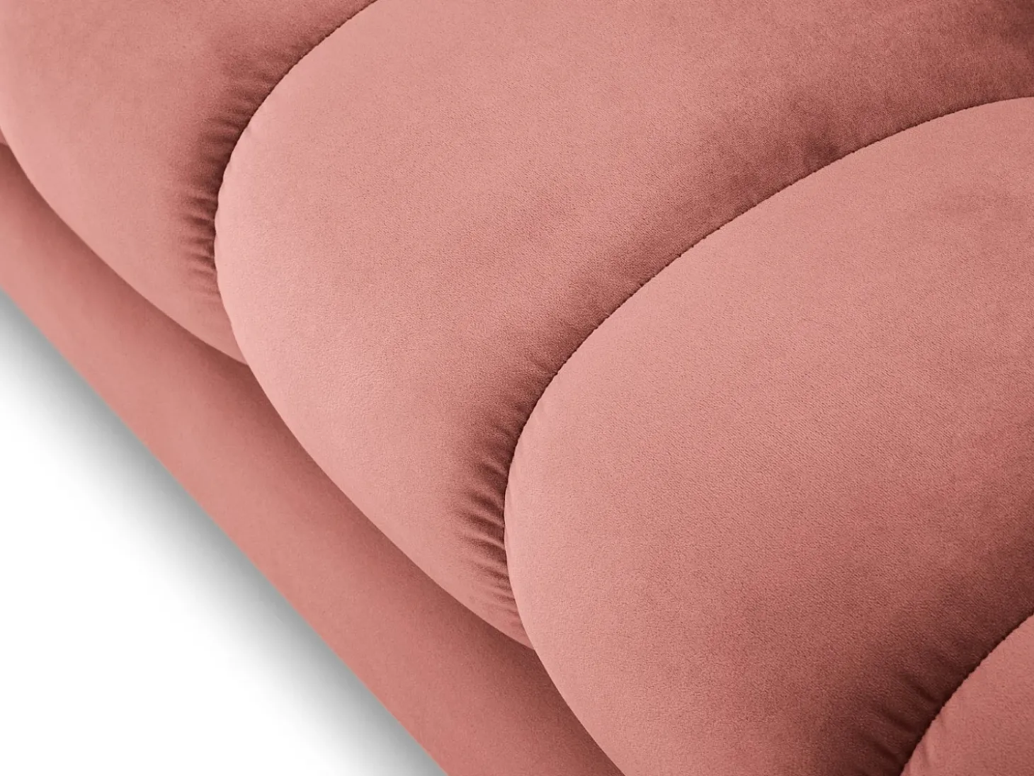 Cosmopolitan Design - Sofá "Bali" 2 lugares em veludo rosa - 152x92x75cm