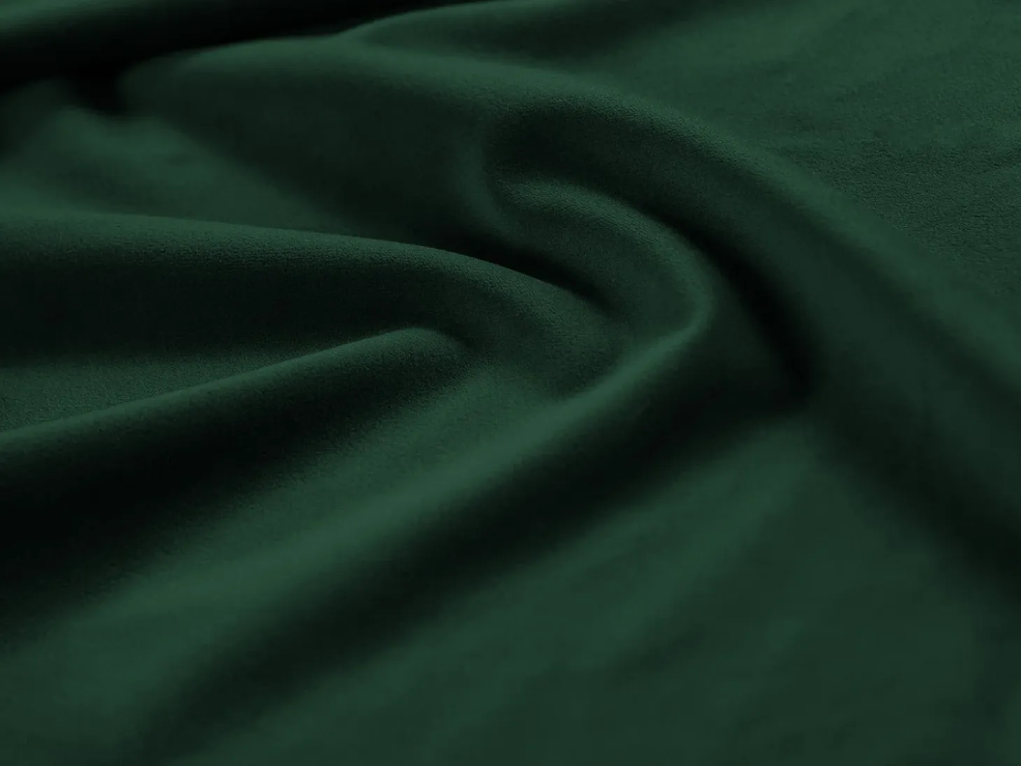 Cosmopolitan Design - Sofá panorâmico "Vienna" 6 lugares em veludo verde garrafa - 350x170x95cm