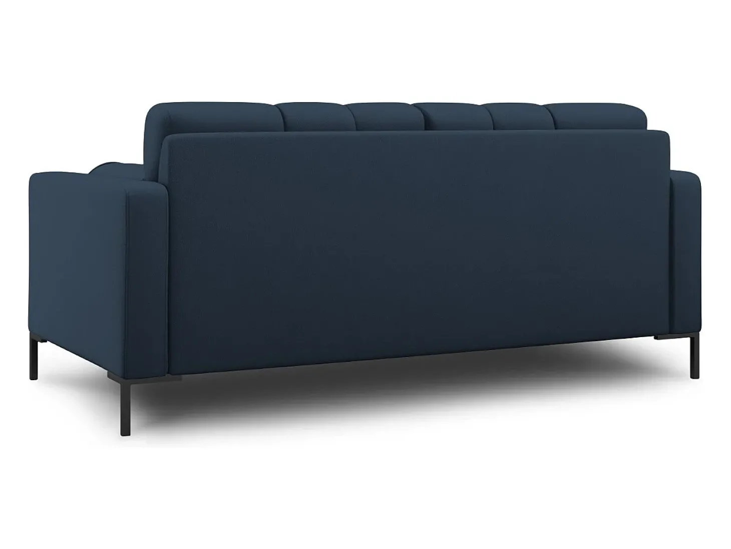 Cosmopolitan Design - Sofá "Bali" 2 lugares em tecido estrutural azul - 152x92x75cm