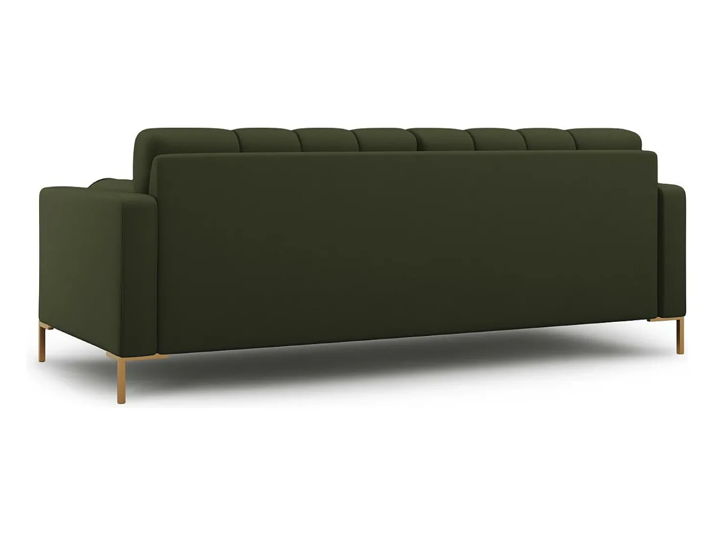 Cosmopolitan Design - Sofá "Bali" 3 lugares em tecido estrutural verde - 177x92x75cm