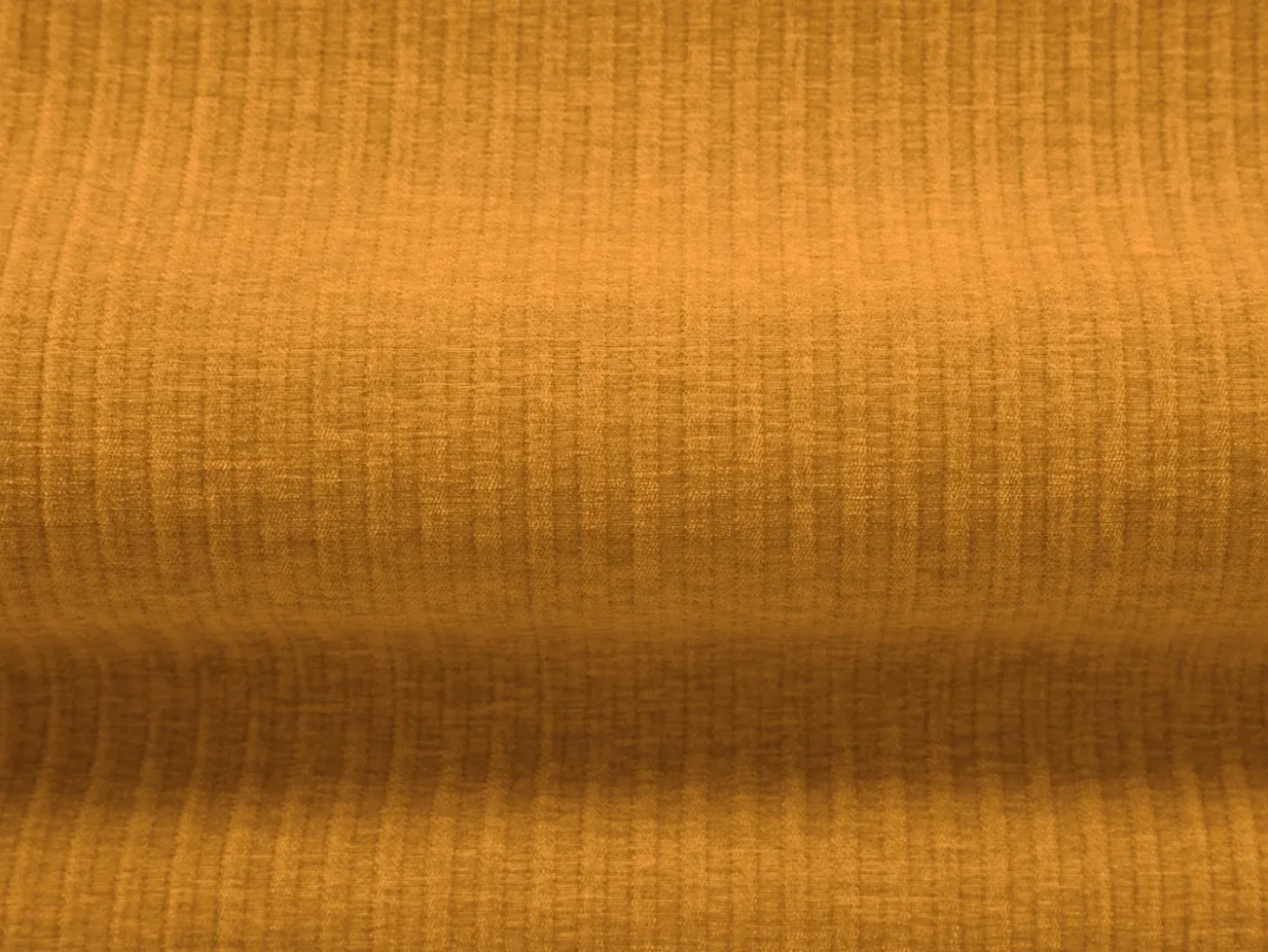 Cosmopolitan Design - Sofá de canto direito "Arendal" 4 lugares em tecido chenille com efeito canelado mostarda - 284x166x70cm