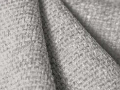 Cosmopolitan Design - Sofá "Arendal" 4 lugares em tecido chenille cinza claro - 244x102x70cm