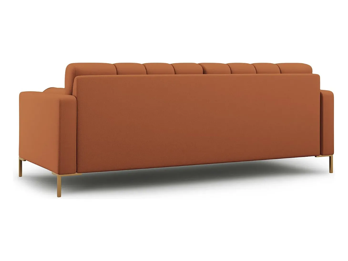 Cosmopolitan Design - Sofá "Bali" 4 lugares em tecido estrutural tijolo - 217x92x75cm