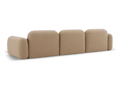 Cosmopolitan Design - Sofá modular de canto direito "Sydney" 4 lugares em veludo areia - 320x165x70cm