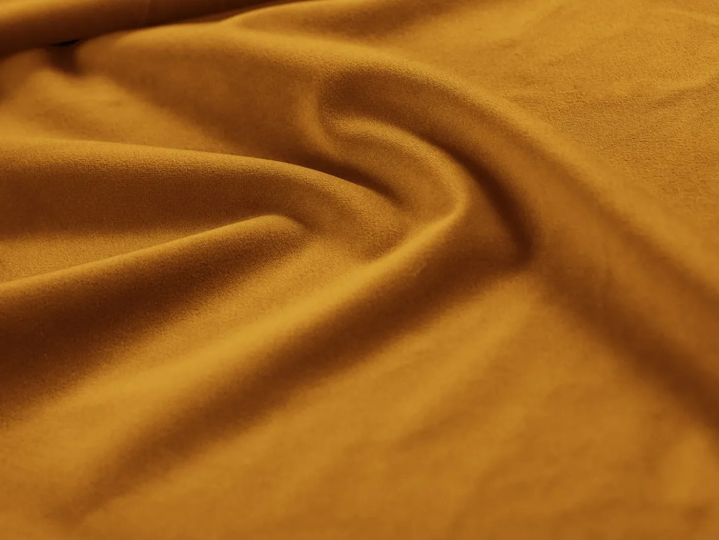 Cosmopolitan Design - Sofá "Bali" 2 lugares em veludo amarelo - 152x92x75cm