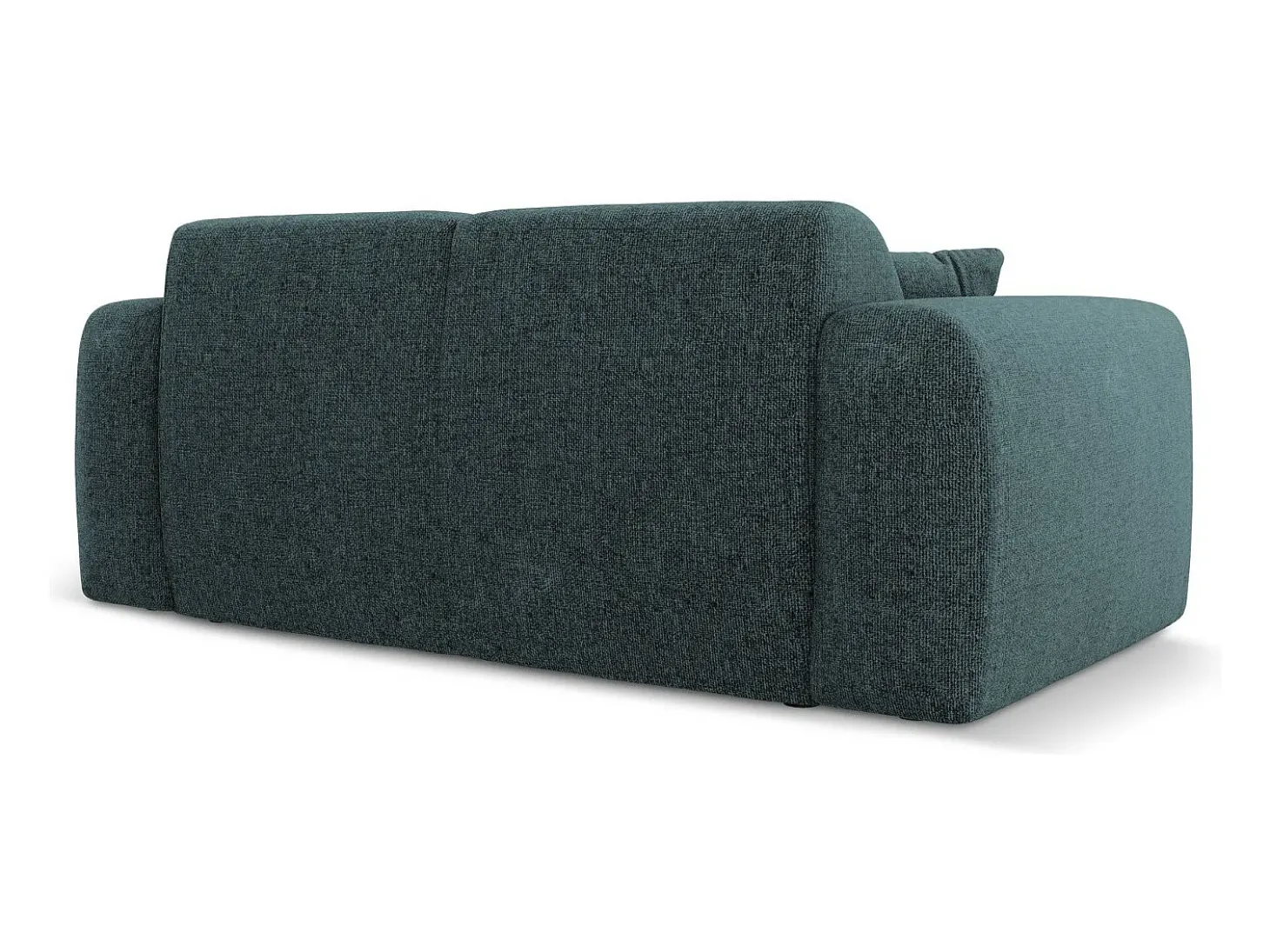 Cosmopolitan Design - Sofá "Nolio" 2 lugares em tecido chenille petróleo - 170x95x72cm