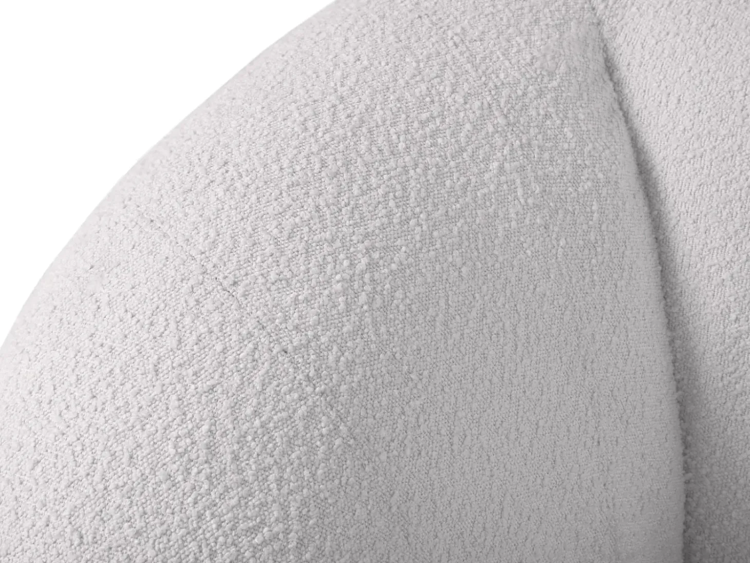 Cosmopolitan Design - Sofá "Essen" 2 lugares em tecido bouclé cinza claro - 210x95x86cm