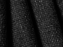 Cosmopolitan Design - Sofá "Tulum" 2 lugares em tecido chenille preto - 180x90x70cm