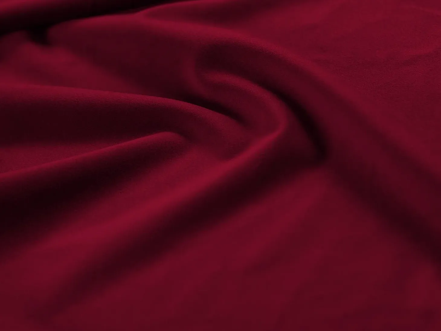 Cosmopolitan Design - Sofá de canto direito panorâmico "Bali" 7 lugares em veludo vermelho - 327x256x75cm