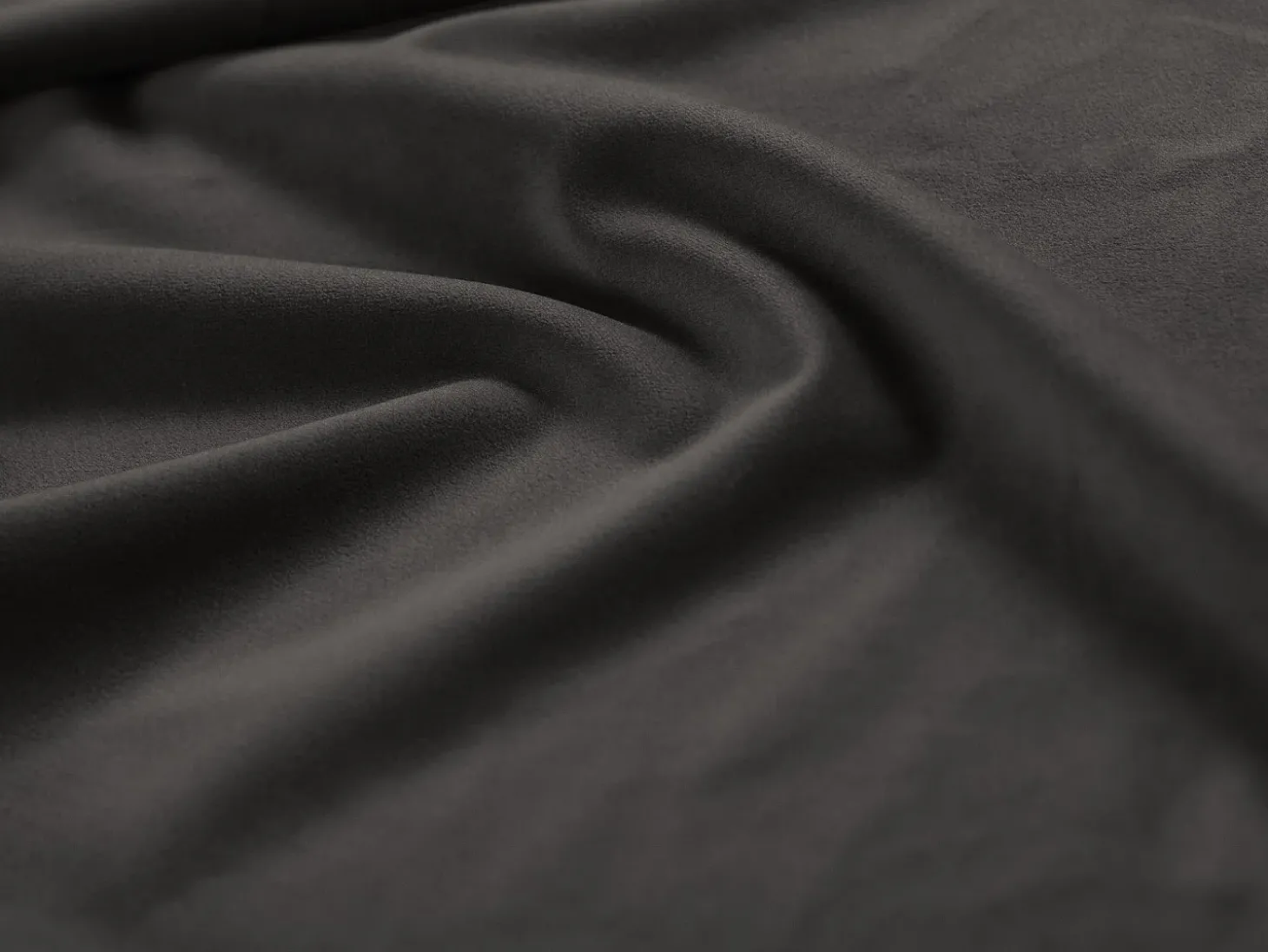 Cosmopolitan Design - Sofá de canto esquerdo "Bali" 5 lugares em veludo cinza escuro - 293x185x75cm
