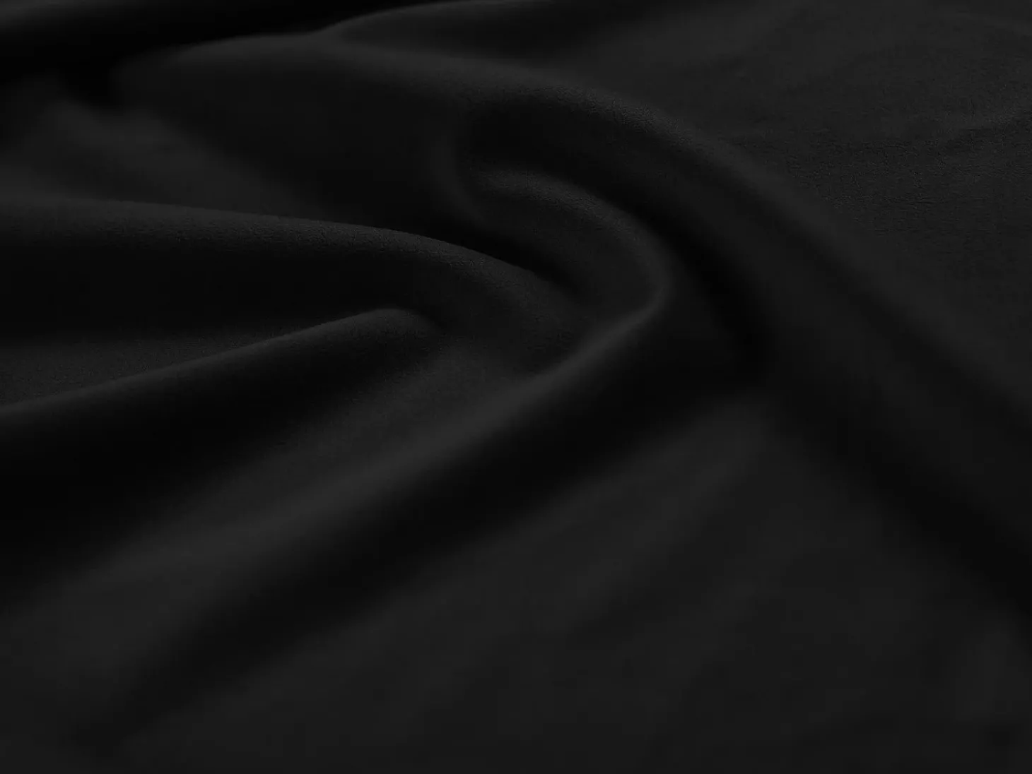 Cosmopolitan Design - Sofá panorâmico "Bali" 9 lugares em veludo preto - 327x256x75cm