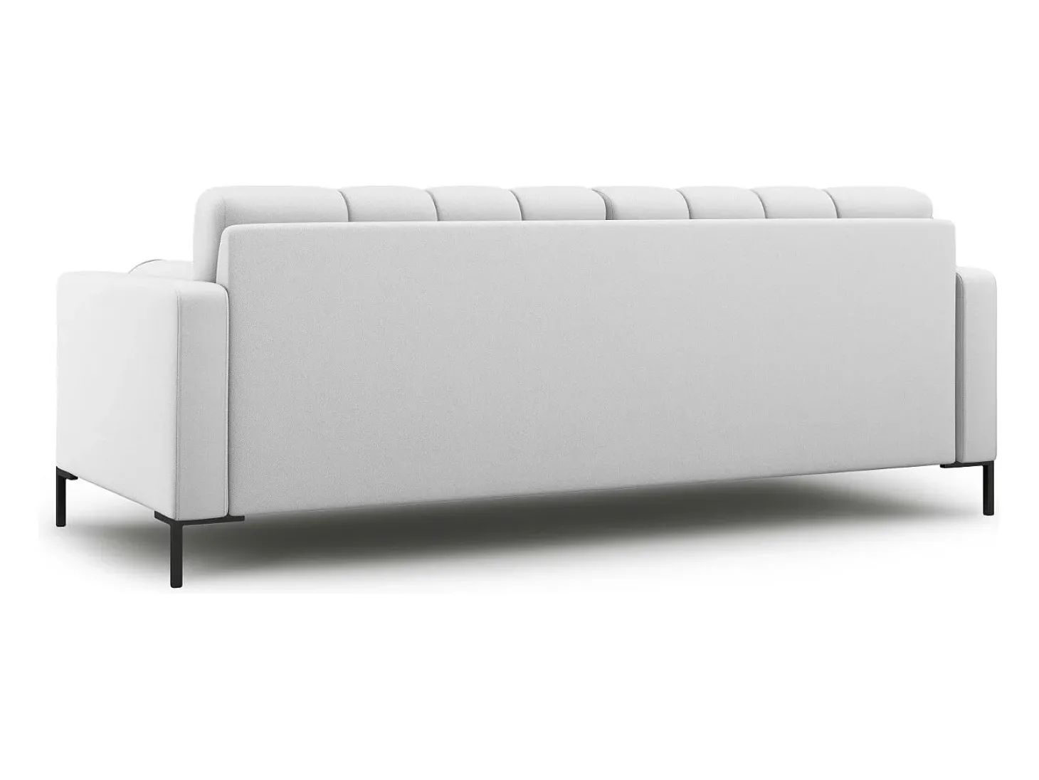 Cosmopolitan Design - Sofá "Bali" 4 lugares em tecido estrutural cinza claro - 217x92x75cm