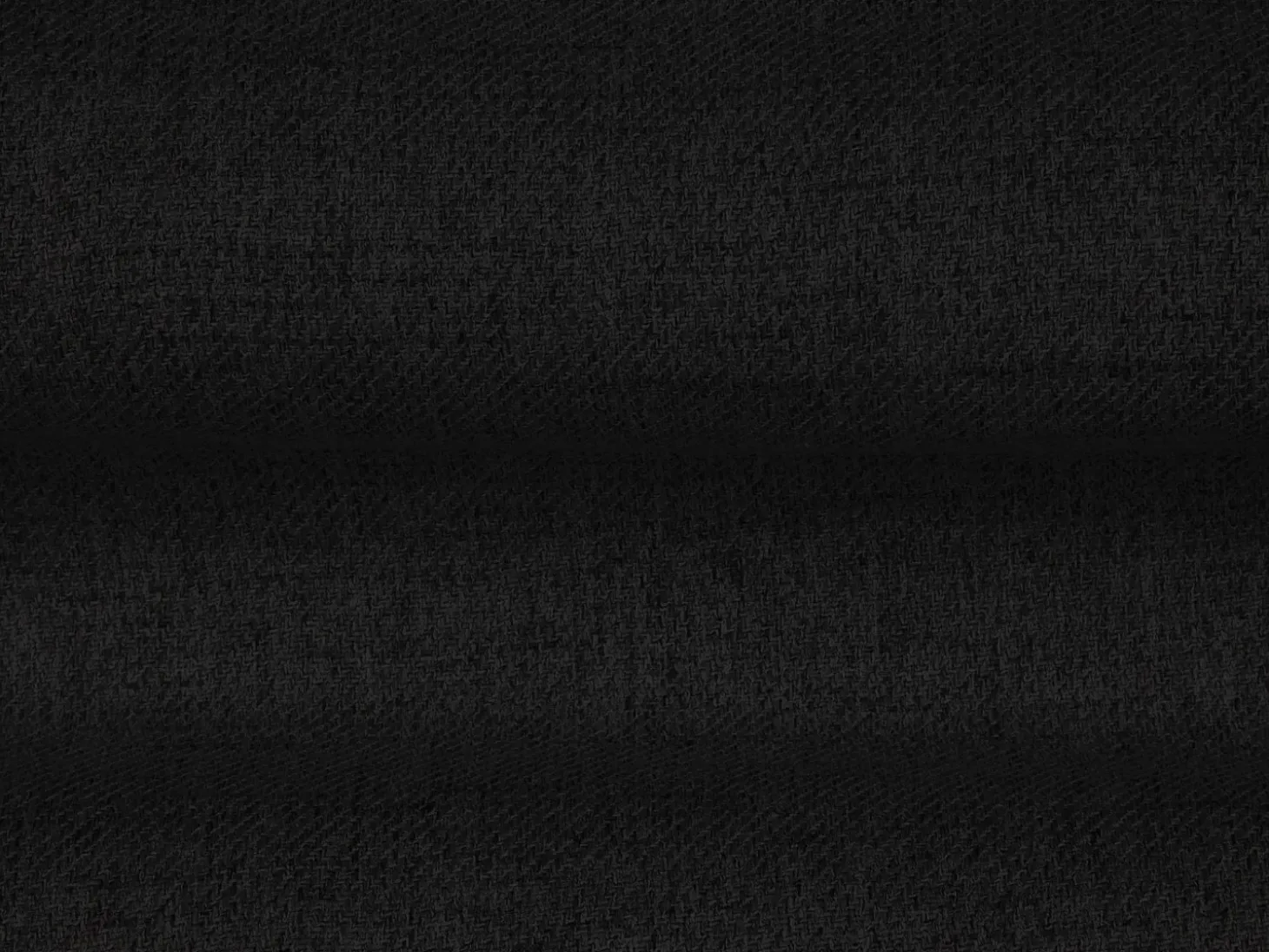 Cosmopolitan Design - Sofá panorâmico "Bali" 7 lugares em tecido estrutural preto - 383x185x75cm