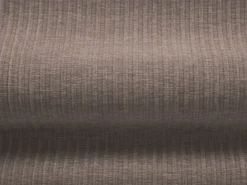 Cosmopolitan Design - Sofá panorâmico "Arendal" 6 lugares em tecido chenille com efeito canelado bege escuro - 364x166x70cm