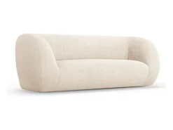Cosmopolitan Design - Sofá "Essen" 2 lugares em tecido bouclé bege - 210x95x86cm