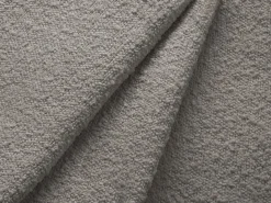 Cosmopolitan Design - Sofá convertível de canto esquerdo com caixa de arrumação "Kyoto" 4 lugares em tecido bouclé cinza - 241x145x88cm