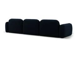 Cosmopolitan Design - Sofá modular de canto esquerdo "Sydney" 4 lugares em veludo azul real - 320x165x70cm