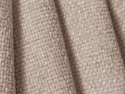 Cosmopolitan Design - Sofá panorâmico "Tulum" 5 lugares em tecido chenille bege - 330x156x70cm