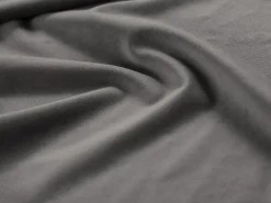 Cosmopolitan Design - Sofá "Vienna" 4 lugares em veludo cinza claro - 230x92x95cm