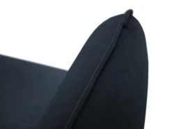 Cosmopolitan Design - Sofá "Vienna" 2 lugares em veludo azul escuro - 160x92x95cm
