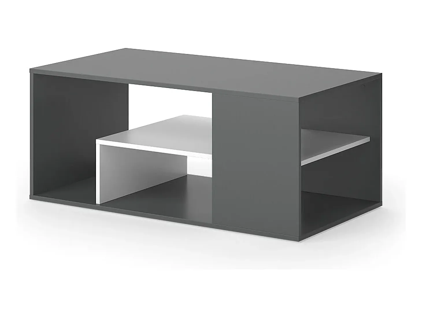 Couchtisch antracite/branco 110x59x47 edgar