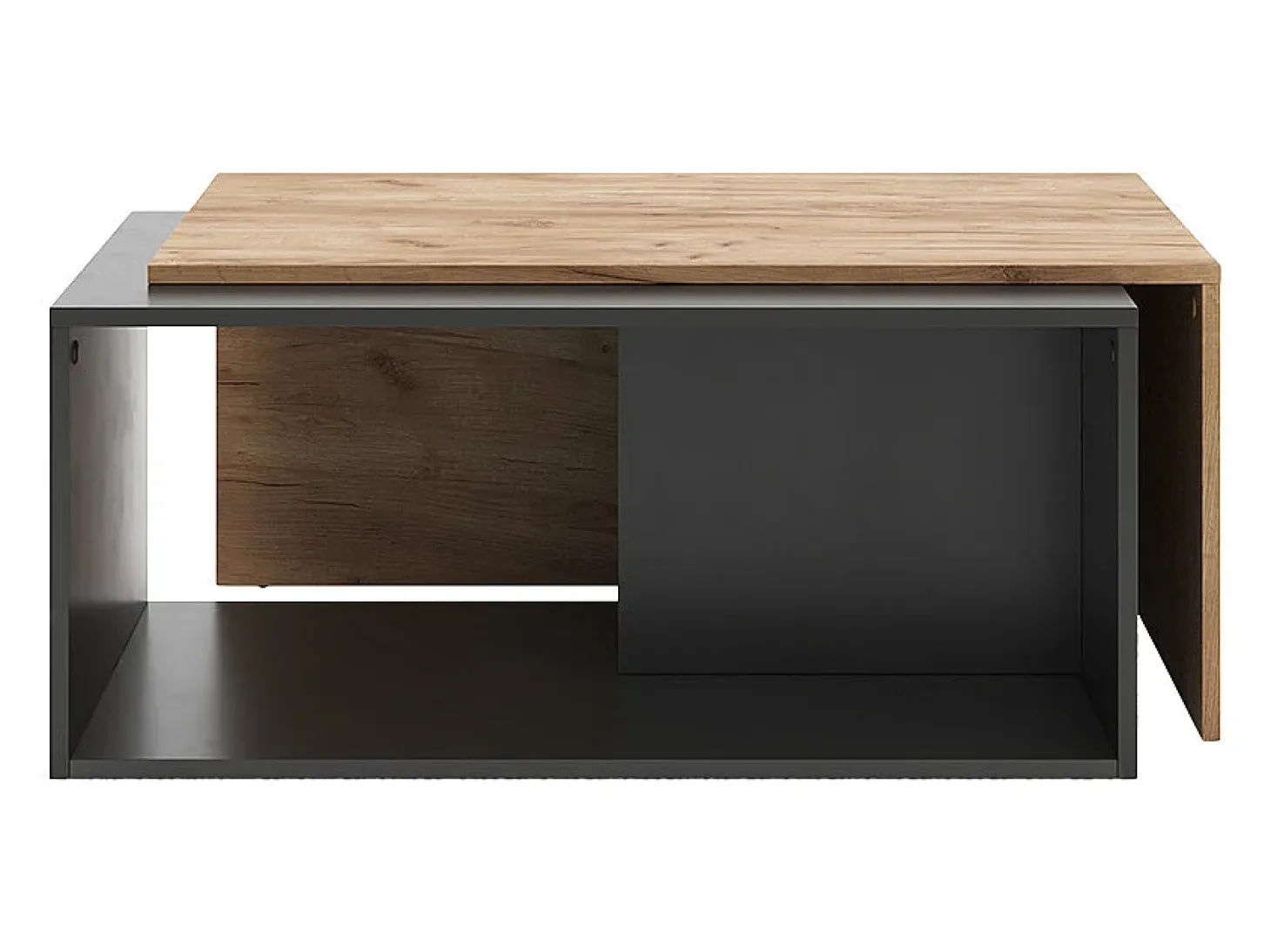 Couchtisch carvalho antracite/goldkraft 90x48x40 paul