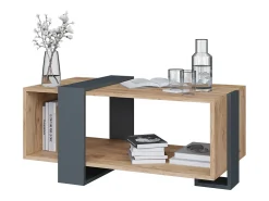 Couchtisch carvalho antracite/goldkraft 91.5x52x42.1 aven