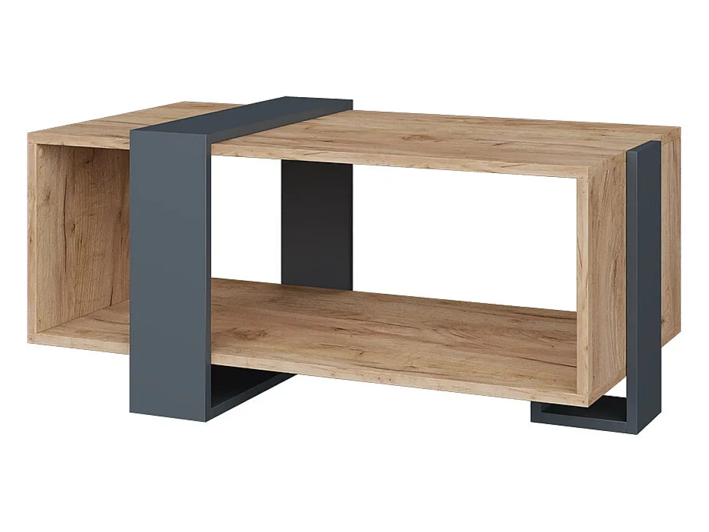 Couchtisch carvalho antracite/goldkraft 91.5x52x42.1 aven