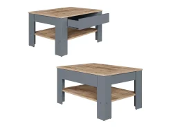 Couchtisch carvalho antracite/goldkraft 92.2x65x48 milan