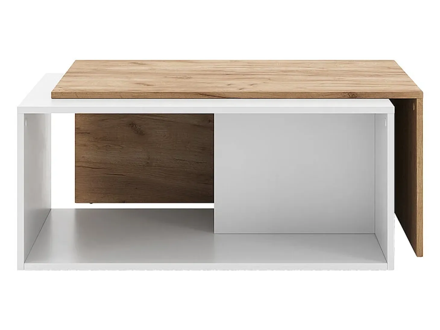 Couchtisch carvalho branco/dourado 90x48x40 paul