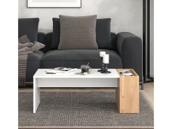 Couchtisch carvalho branco/dourado 95x49.4x34 chris