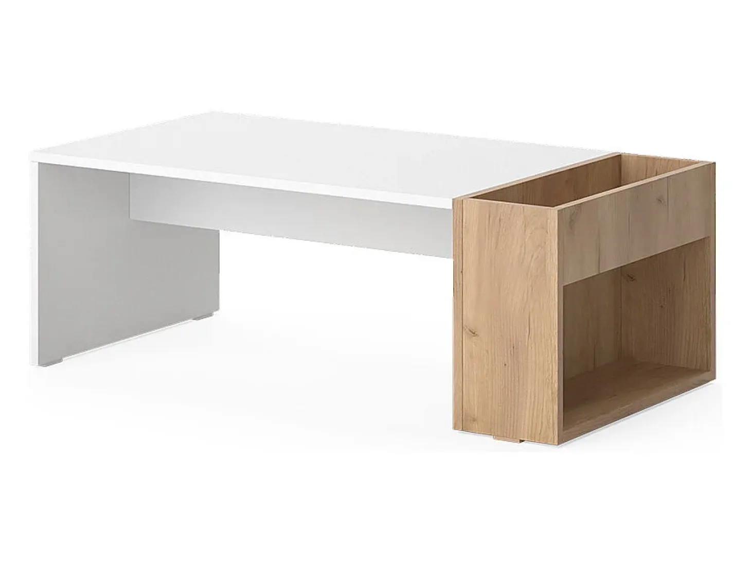 Couchtisch carvalho branco/dourado 95x49.4x34 chris