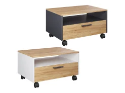 Couchtisch carvalho branco/dourado 70x52.4x40 bibo