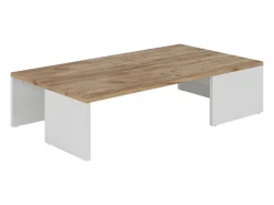 Couchtisch carvalho branco/dourado 90x50x21.4 hardi