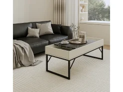 Couchtisch creme 105x50x40 lunero
