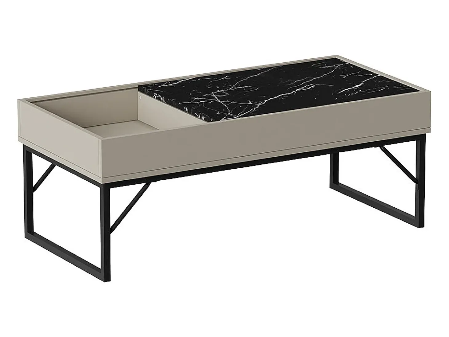Couchtisch creme 105x50x40 lunero