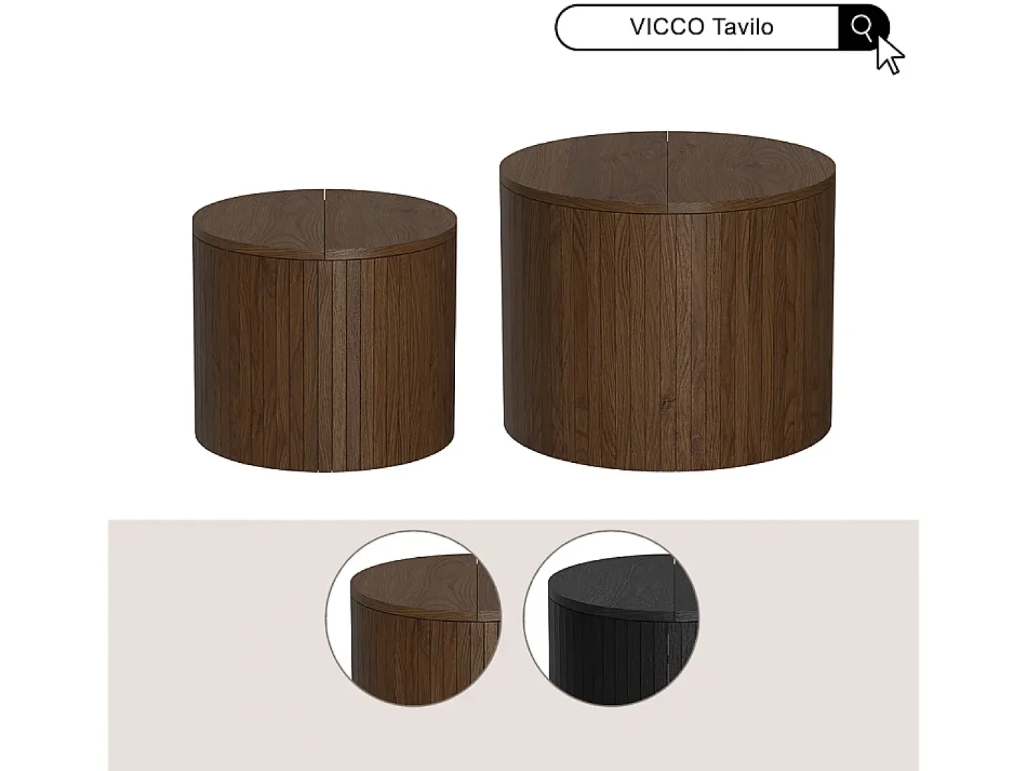 Couchtisch noz 48x48x38 tavilo
