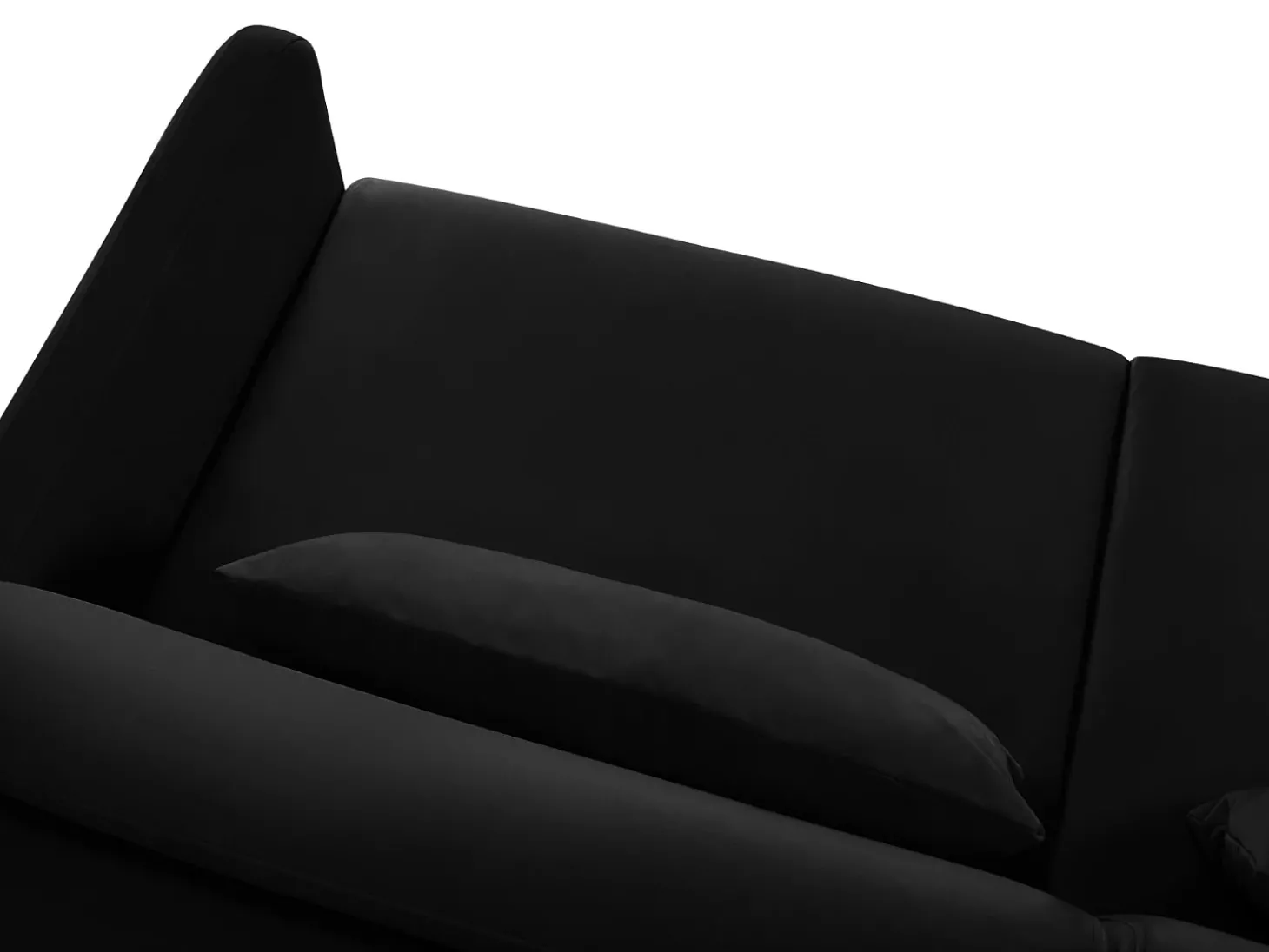 CXL by Christian Lacroix - Sofá-cama "Yanis" 2 lugares em veludo preto - 182x102x80cm