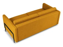 CXL by Christian Lacroix - Sofá-cama "Yanis" 3 lugares em tecido estrutural dourado - 202x102x80cm