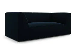 CXL by Christian Lacroix - Sofá "Charles" 2 lugares em veludo azul escuro - 174x92x69cm